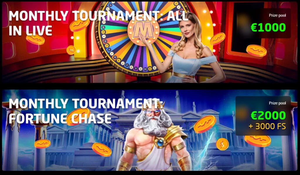 Tournaments stay casino
